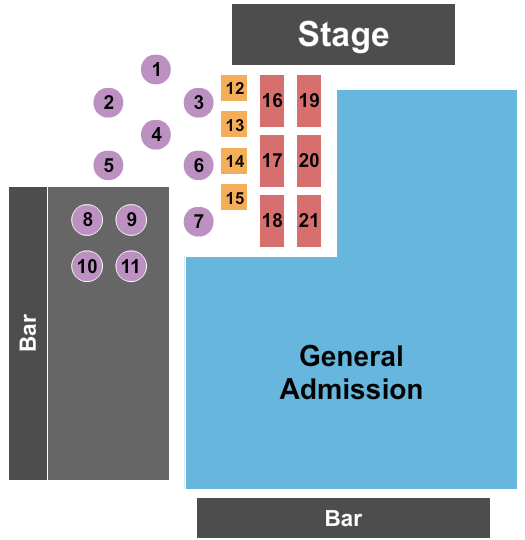 The Tailgate Seating Map