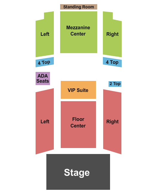 The Texas Theater - Waxahachie End Stage Seating Chart