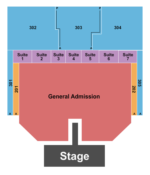 The Theater at MGM National Harbor Endstage GA Catwalk Seating Chart