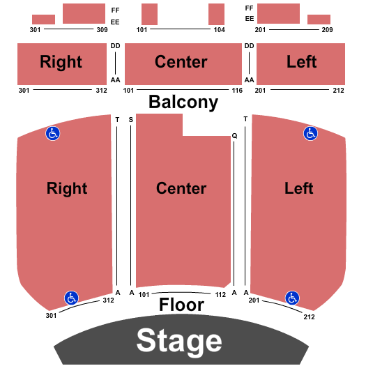 The Theater at North End Stage Seating Chart