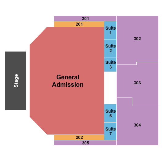 The Theater at MGM National Harbor Endstage GA Seating Chart