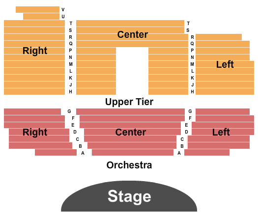The Theater of the Performing Arts Endstage Seating Chart