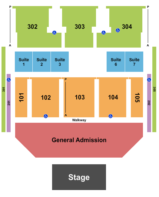 The Theater at MGM National Harbor Endstage GA 3 Seating Chart