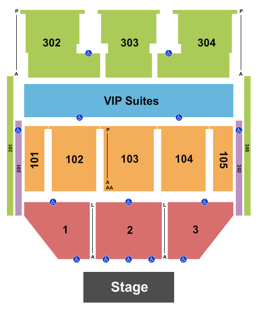 The Theater at MGM National Harbor Seating Map