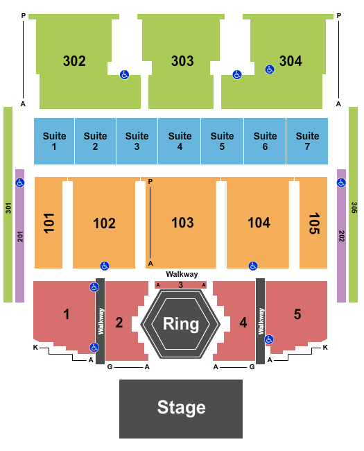 The Theater at MGM National Harbor Shogun Fights Seating Chart