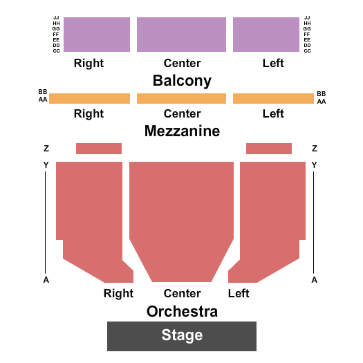 The Theatre at RVCC End Stage Seating Chart