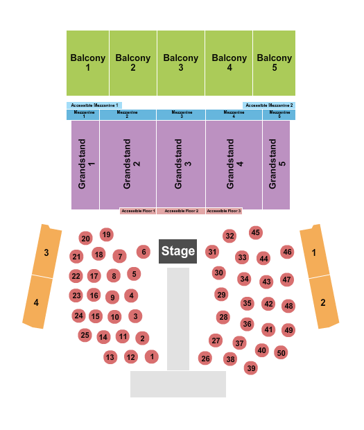 The Theatre at Great Canadian Casino Resort Arm Wrestling Seating Chart