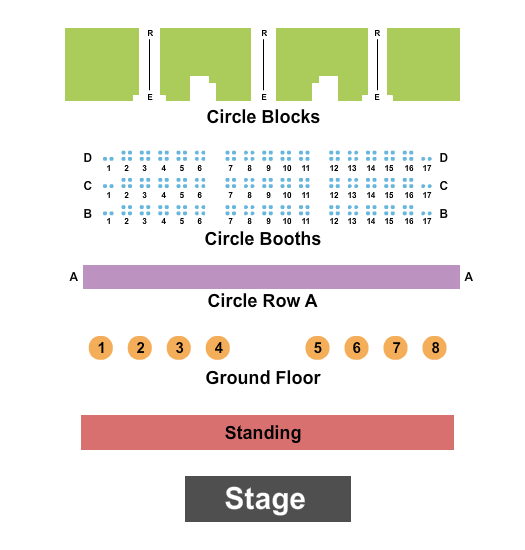The Troxy End Stage Seating Chart