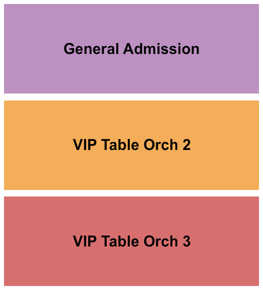 The UC Theatre GA/VIP 2 Seating Chart
