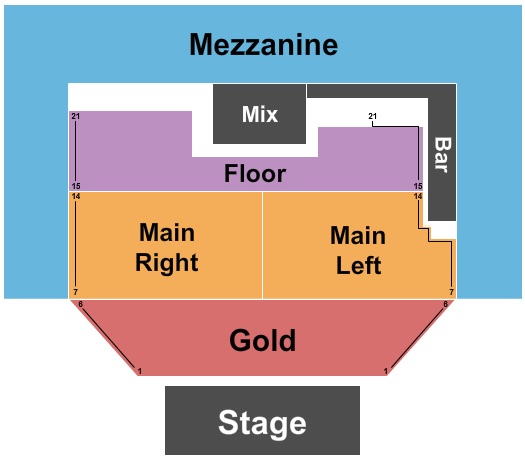 The Van Buren Endstage 3 Seating Chart