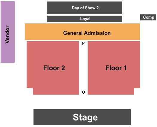 The Venue at Destination Daytona End Stage Seating Chart