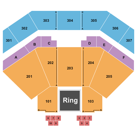 The Venue at Horseshoe Casino MMA 3 Seating Chart