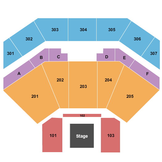 The Venue at Horseshoe Casino MMA Seating Chart