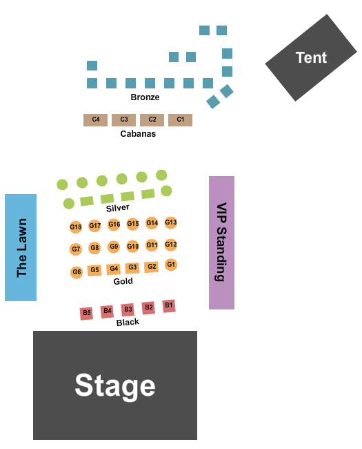 The Venue at Live Oak Endstage Seating Chart