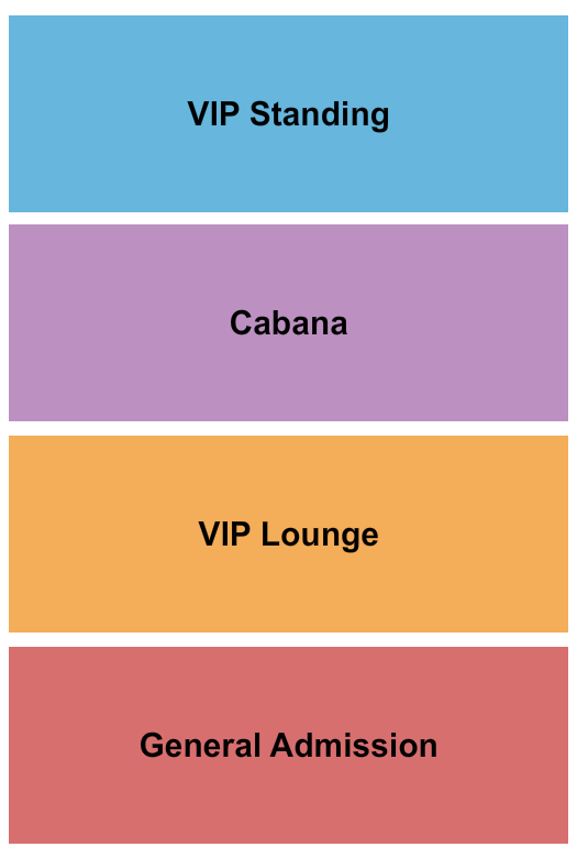The Venue at Live Oak GA/VIP Standing/Cabana 2 Seating Chart