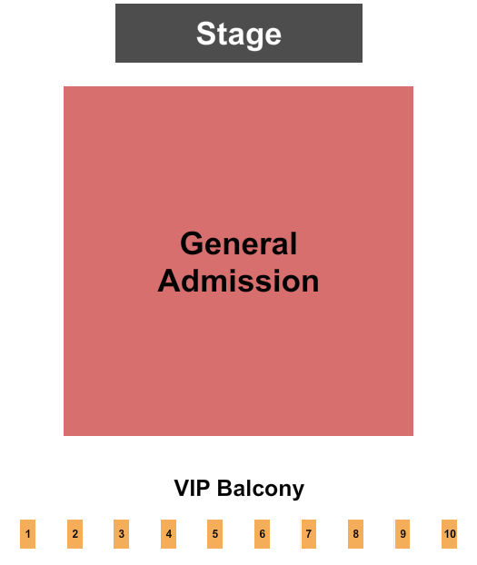 The Vixen GA/VIPBalcony Seating Chart