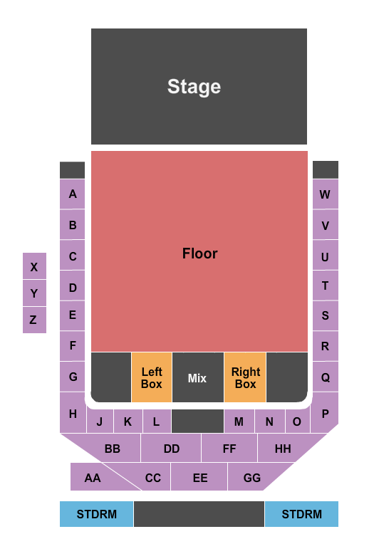 The Vogel at the Count Basie Center for the Arts Seating Map