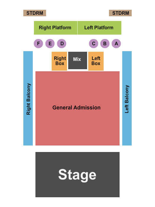 The Vogel at the Count Basie Center for the Arts Endstage GA Floor 2 Seating Chart