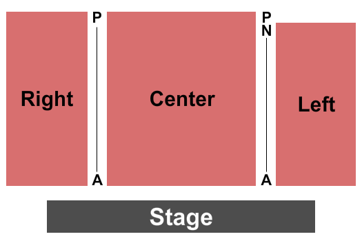 The Ware Center seating chart
