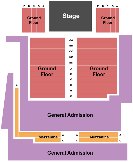 The Warehouse at Fairfield Theatre Company Endstage 2 Seating Chart