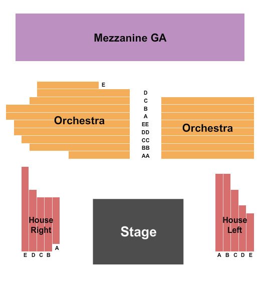 The Warehouse at Fairfield Theatre Company Next Event Seating Chart