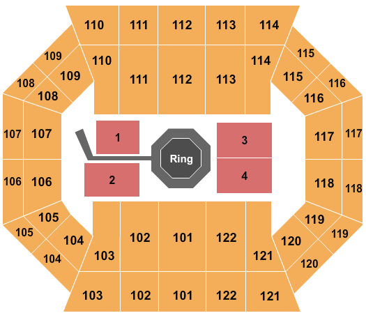 The Watsco Center At UM MMA Seating Chart