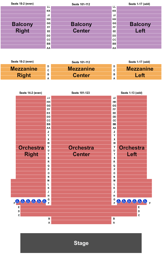 The Weinberg Center For The Arts Seating Chart