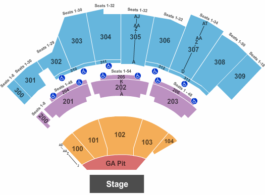 The Wharf Amphitheatre Endstage Small Pit Seating Chart