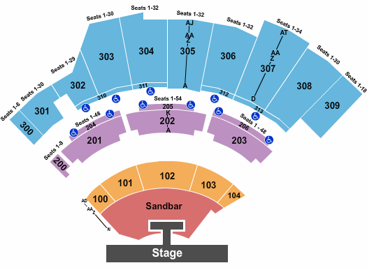 The Wharf Amphitheatre Kenny Chesney Seating Chart