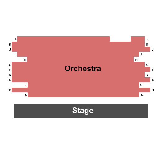 The Wilma Theater - PA Endstage Seating Chart