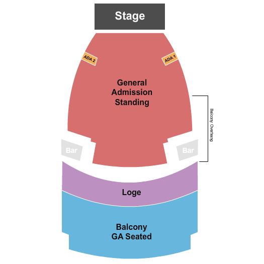 The Wiltern Endstage GA RSV Loge Seating Chart