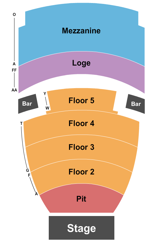The Wiltern Endstage Pit Seating Chart