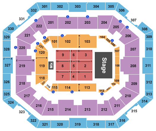 The Yuengling Center Fantasia Seating Chart