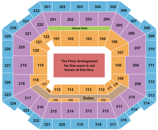 The Yuengling Center Generic Floor Seating Chart