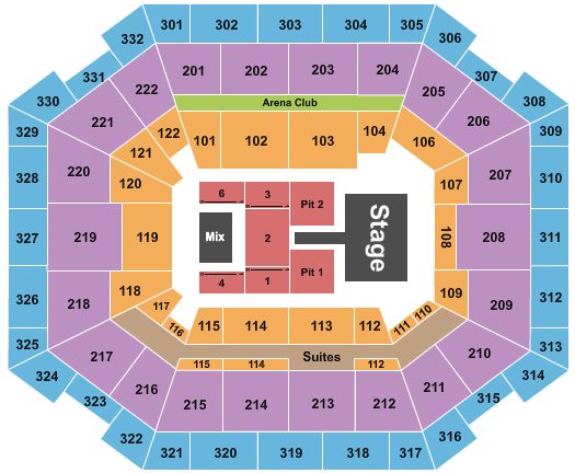 The Yuengling Center Josiah Queen Seating Chart