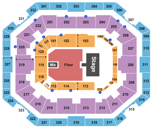 The Yuengling Center NF Seating Chart