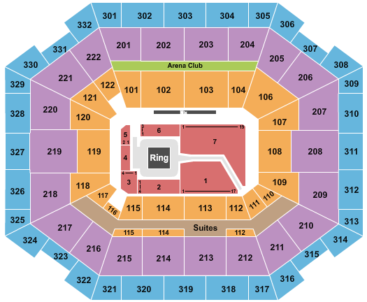 The Yuengling Center WWE Seating Chart