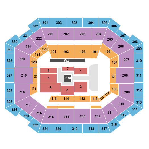 The Yuengling Center Wrestling Seating Chart