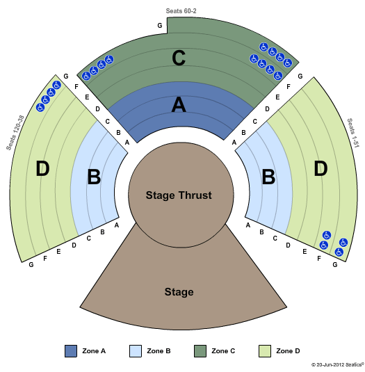 Theatre At The Center Theatre-Zone Seating Chart