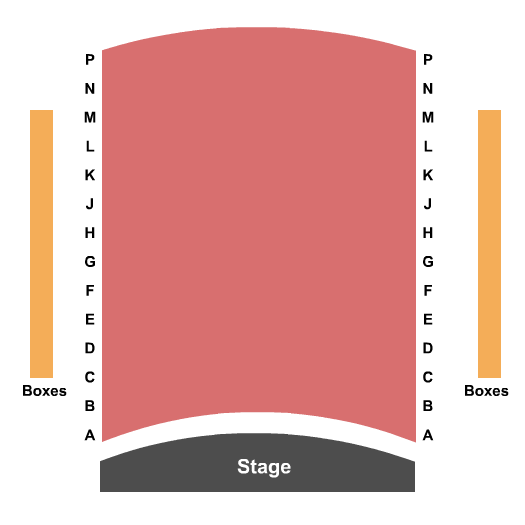 Theatre at the Imperial Centre End Stage Seating Chart