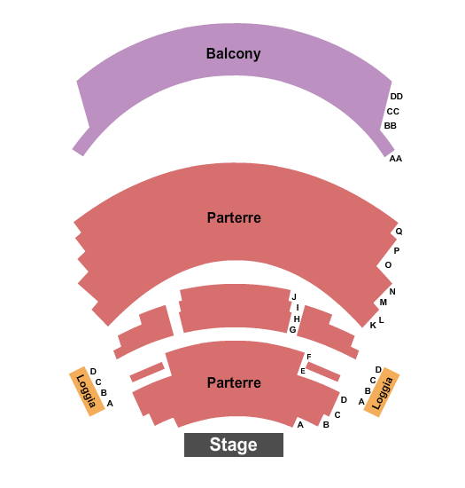 Theatre C de Chicoutimi End Stage Seating Chart
