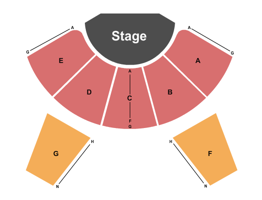 Theatre On the Bay - Marinette End Stage Seating Chart