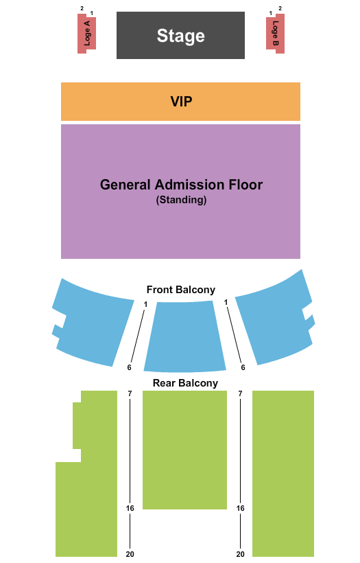 Theatre Rialto Seating Chart