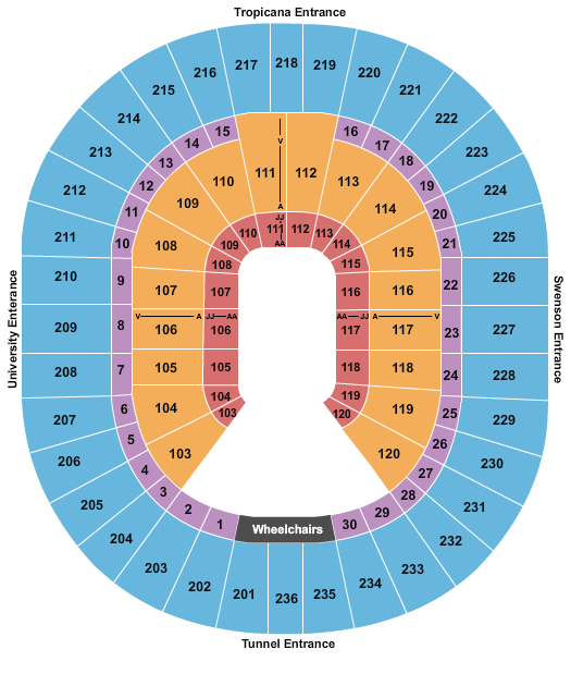 Thomas & Mack Center Craig Jones Seating Chart