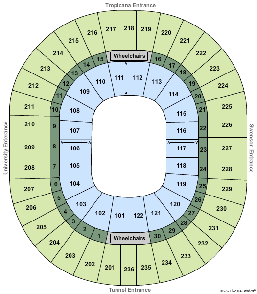 Thomas & Mack Center Horse Jumping Seating Chart