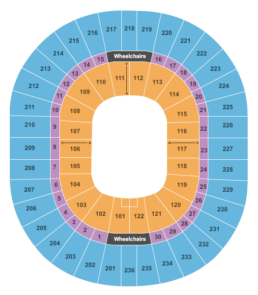 Thomas & Mack Center FEI World Cup Seating Chart