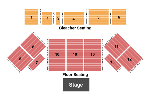 Thomas F. Sullivan Arena Endstage Seating Chart