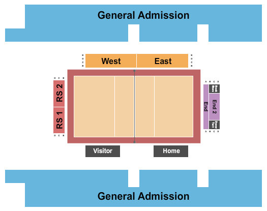 Thomas J. Frericks Athletic and Convocation Center Volleyball Seating Chart