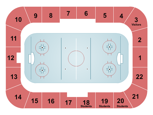Thompson Arena - NH Hockey Seating Chart