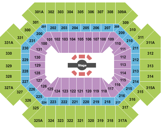 Thompson Boling Arena at Food City Center Cirque - Corteo Seating Chart